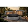 Spa ogrodowe, jacuzzi pompowane AVENLI NICE 6 osobowe 204x70 silver