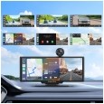 Stacja multimedialna 10" Android Auto Apple Carplay z DVR i kamerą cofania Kruger&Matz
