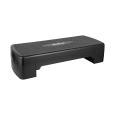 Step do aerobiku i ćwiczeń fitness, 2 stopnie, 68cm, czarny, REBEL ACTIVE
