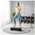 Step do aerobiku i ćwiczeń fitness, 3 stopnie, 68cm, czarny, REBEL ACTIVE