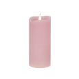 Świeca woskowa LED średnia rustic pink