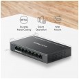 Switch Mercusys MS108GP, 8 portów (7xPoE+), 65W