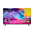 Telewizor Kruger&Matz 43" FHD Google TV, DVB-T2/S2/T/C H.265 HEVC