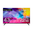 Telewizor Kruger&Matz 43" FHD Google TV, DVB-T2/S2/T/C H.265 HEVC