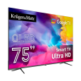 Telewizor Kruger&Matz 75" QLED UHD smart DVB-T2/S2 H.265 Hevc