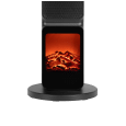Termowentylator kolumnowy PTC Teesa z funkcją imitacją kominka (800/2000W)