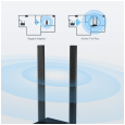 TP-LINK Karta sieciowa USB dużego zasięgu z dwoma antenami, standard AC1300 Archer T4U Plus