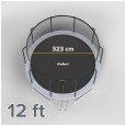 Trampolina REBEL Active PRO 12ft/366 cm, siatka, drabinka