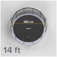 Trampolina REBEL Active PRO 14ft/435 cm, siatka, drabinka