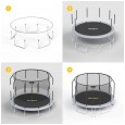 Trampolina REBEL Active PRO 15ft/465 cm, siatka, drabinka