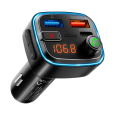 Transmiter samochodowy FM z funkcją bluetooth (2x USB + USB-C)