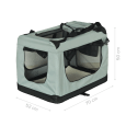 Transporter, składana torba transportowa, rozmiar L 70x52x50 cm , szara, REBEL ANIMALS