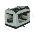 Transporter, składana torba transportowa, rozmiar S 50x34x36 cm , szara, REBEL ANIMALS