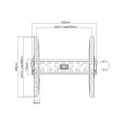 Uchwyt Basic do ściany 32-55 cali czarny LCD/PDP LP09