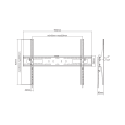 Uchwyt do ściany Kruger&Matz do LED TV 60-100 cali (regulacja w pionie)