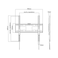 Uchwyt naścienny uniwersalny do LED TV (32-55") LP42-44F