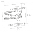 Uniwersalny uchwyt naścienny Kruger&Matz Ultra Slim 37"-75" regulacja w pionie i w poziomie