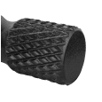 Wałek do masażu z wypustkami, roller 15x42cm, kolor czarny, materiał EPP, REBEL AVTIVE