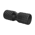 Wałek do masażu z wypustkami, roller 15x42cm, kolor czarny, materiał EPP, REBEL AVTIVE