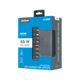 Zasilacz uniwersalny Rebel 8 końcówek, USB 65 W / 15-24 V