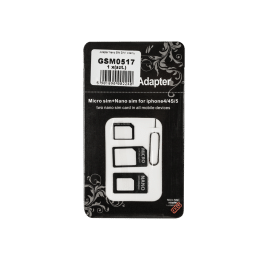 Adapter Nano SIM 3W1 czarny