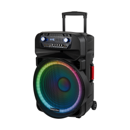 Aktywna kolumna głośnikowa (z 2 mikrofonami bezprzewodowymi UHF, SD, Bluetooth, FM, USB, LED) 60 Watt