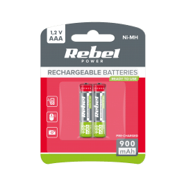 Akumulatorki REBEL HR03 900 mAh Ni-MH 2szt/bl