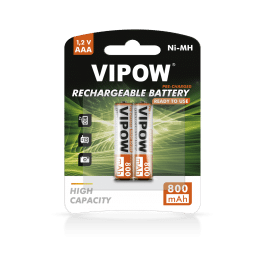 Akumulatorki VIPOW HR3 800 mAh Ni-MH 2szt/bl RTU