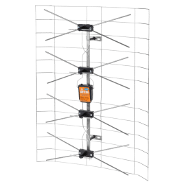 Antena TV siatkowa biała-pusta