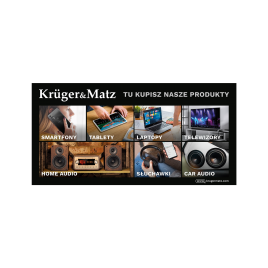 Baner Kruger&Matz - Tu kupisz nasze produkty (200 x 100 cm)