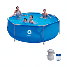 Basen stelażowy AVENLI okrągły 305x76 zestaw