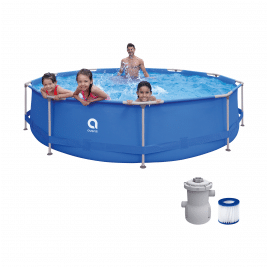 Basen stelażowy AVENLI okrągły 366x76 zestaw