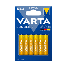Bateria alkaliczna VARTA LR03 LONGLIFE 6szt./bl.