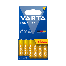 Bateria alkaliczna VARTA LR03 LONGLIFE 6szt./bl.
