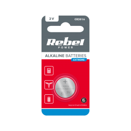 Bateria REBEL EXTREME CR2016 1szt/blist.
