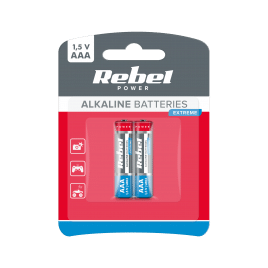 Baterie alkaliczne REBEL EXTREME LR03 2szt./bl.