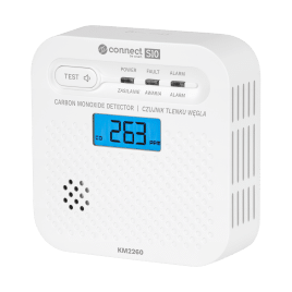 Czujnik czadu, tlenku węgla Kruger&Matz Connect S10 Tuya PN-EN50921