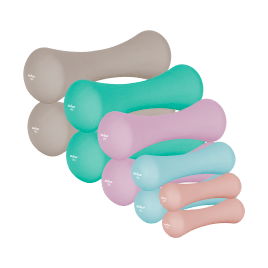 Hantelki żeliwne neoprenowe zestaw 21kg (2x0.5kg+2x1kg+2x2kg+2x3kg+2x4kg), REBEL ACTIVE