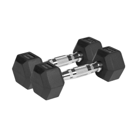 Hantle żeliwne gumowane HEX 2x2.5 kg REBEL ACTIVE