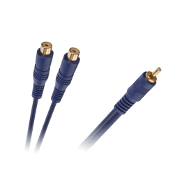Kabel 1 x RCA wtyk - 2 gniazda RCA 0.2m