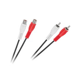 Kabel 2 x RCA wtyk - 2 x RCA gniazdo 10m