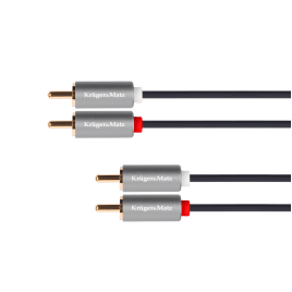 Kabel 2RCA-2RCA 1.8m Kruger&Matz Basic