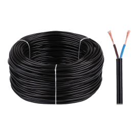Kabel elektryczny OMY 2x0,75 300/300V czarny