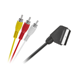 Kabel EURO - 3 x RCA 1,5m