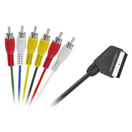 Kabel EURO - 6 x RCA 1,2m