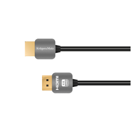 Kabel HDMI - HDMI wtyk-wtyk (A-A) 1.8m Kruger&Matz 4K