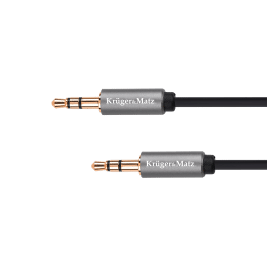 Kabel jack 3.5 wtyk stereo - 3.5 wtyk stereo 1m Kruger&Matz Basic