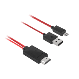 Kabel MHL wtyk HDMI-micro USB 1.5M (Galaxy S3, Note2)