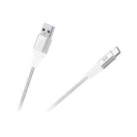 Kabel USB - USB typu C REBEL 50 cm biały