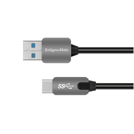 Kabel USB wtyk 3.0 - wtyk typu C 5 Gbps 1 m Kruger&Matz